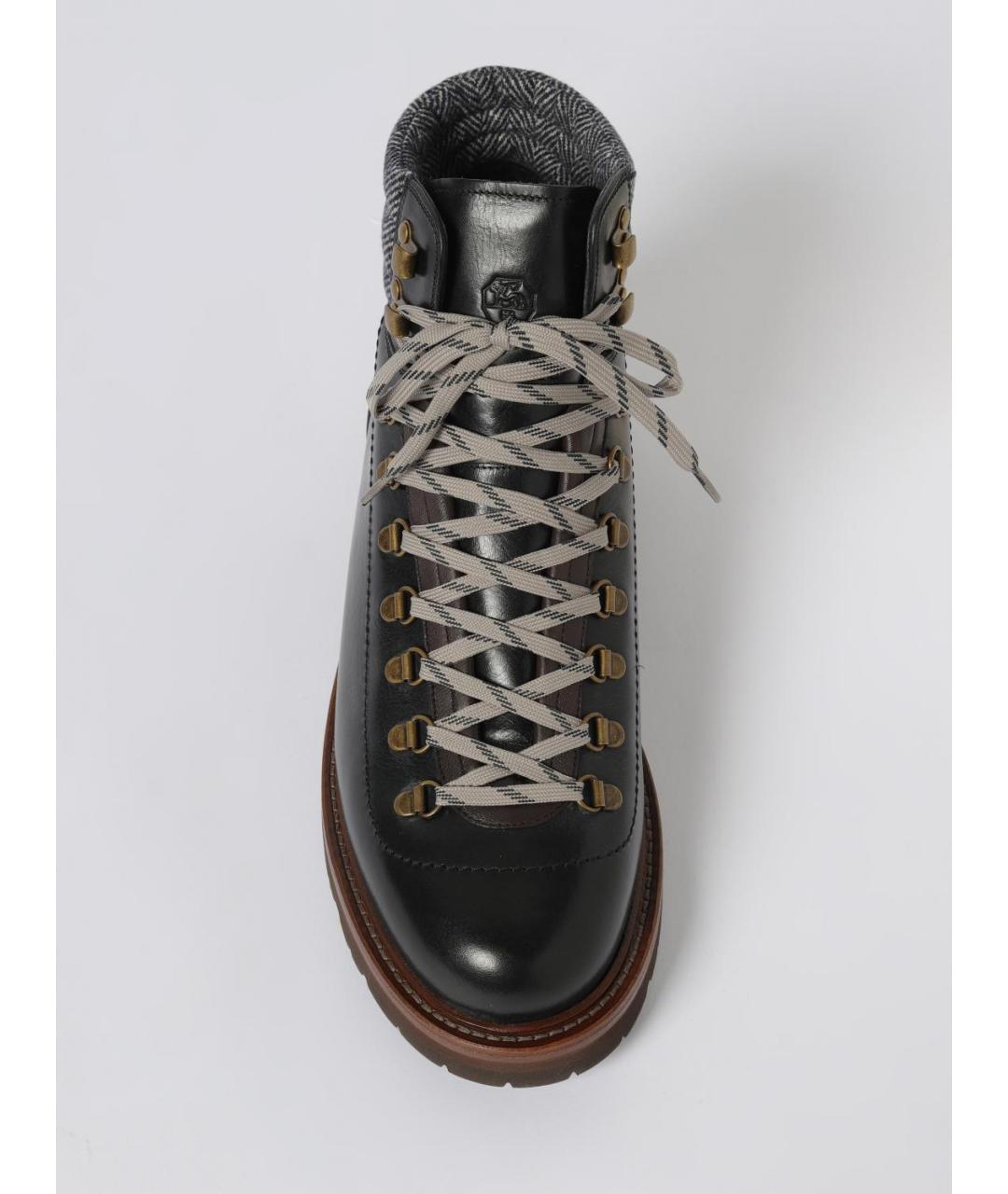 BRUNELLO CUCINELLI Мульти кожаные низкие ботинки, фото 4