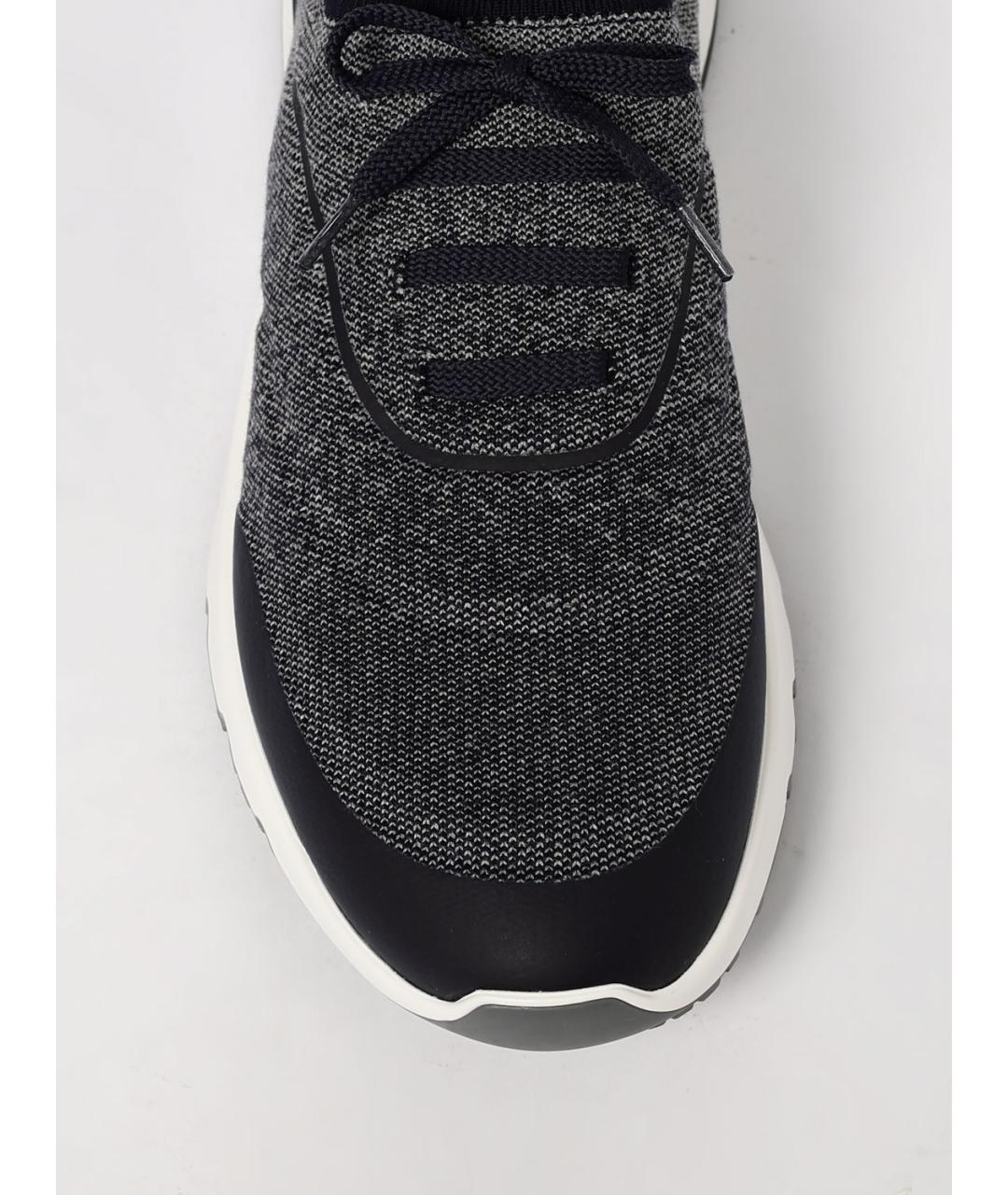 BRUNELLO CUCINELLI Мульти текстильные низкие кроссовки / кеды, фото 4