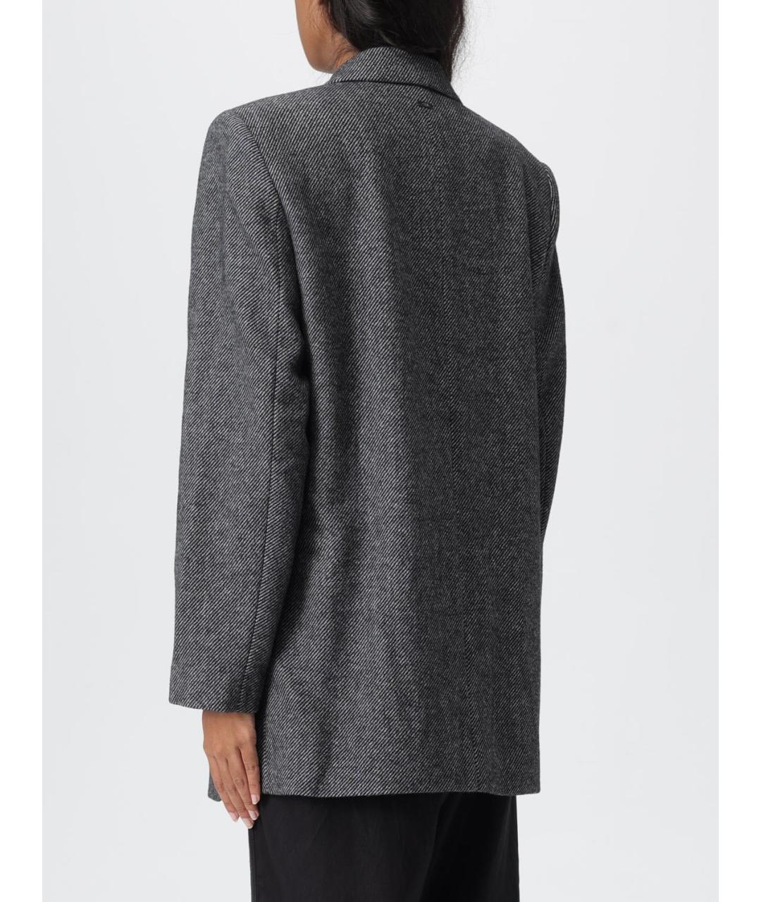ARMANI EXCHANGE Серый шерстяной жакет/пиджак, фото 2