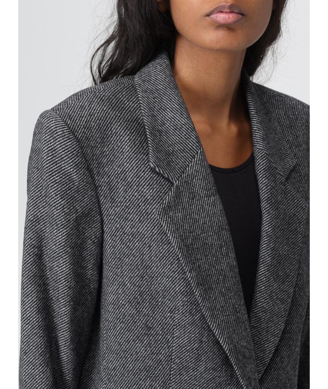 ARMANI EXCHANGE Серый шерстяной жакет/пиджак, фото 4