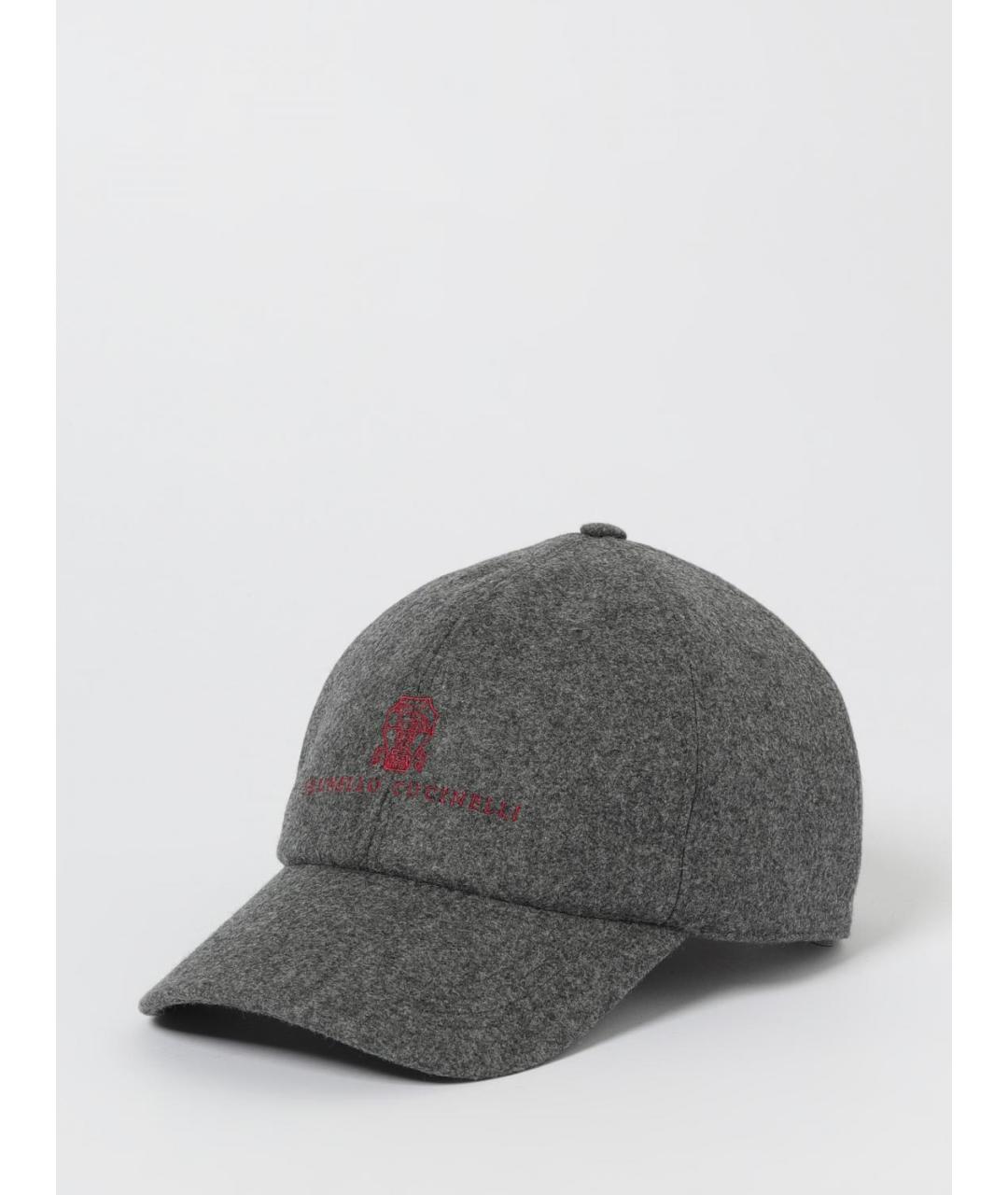 BRUNELLO CUCINELLI Серая хлопковая кепка/бейсболка, фото 4