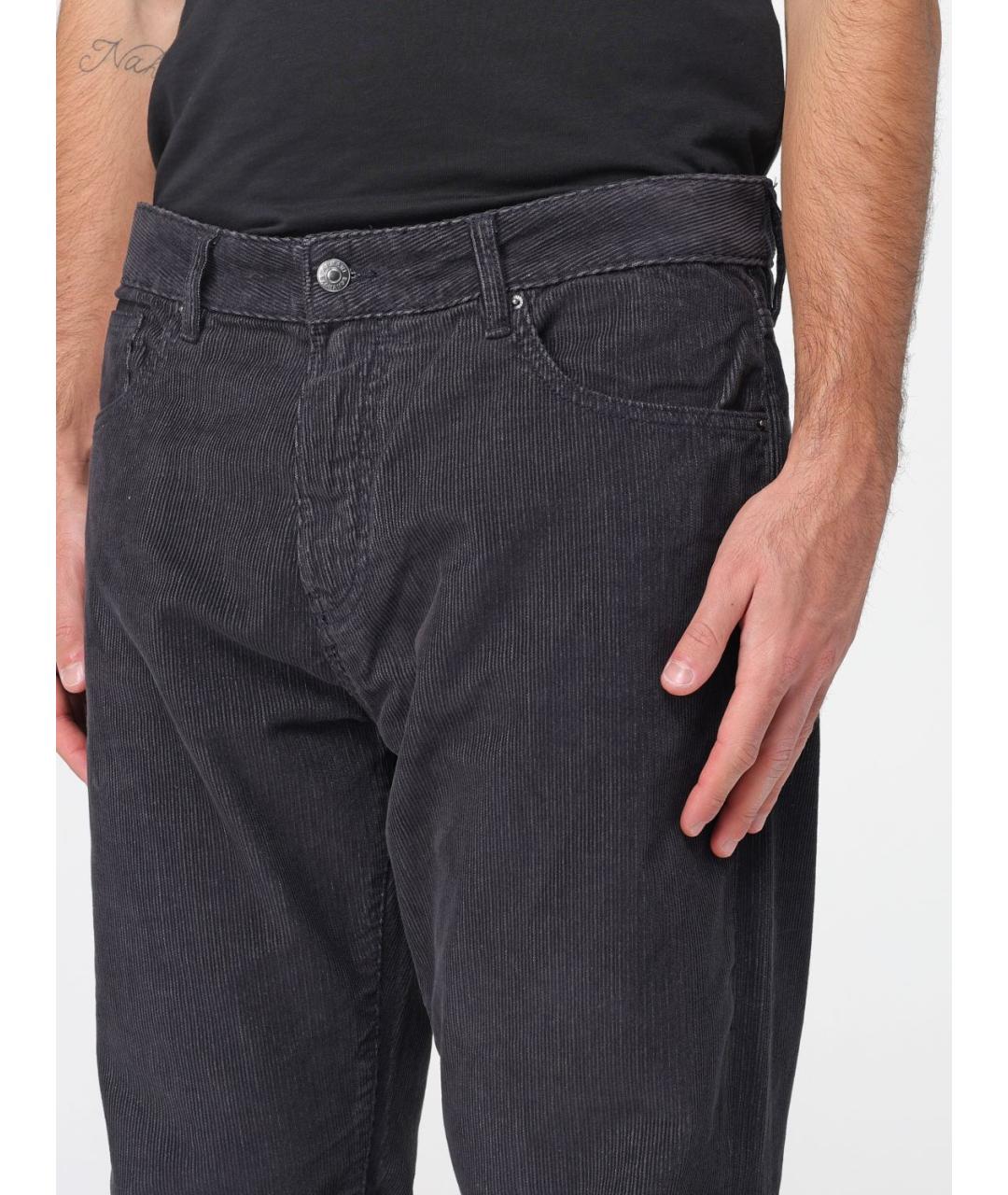 ARMANI EXCHANGE Синие полиэстеровые повседневные брюки, фото 3