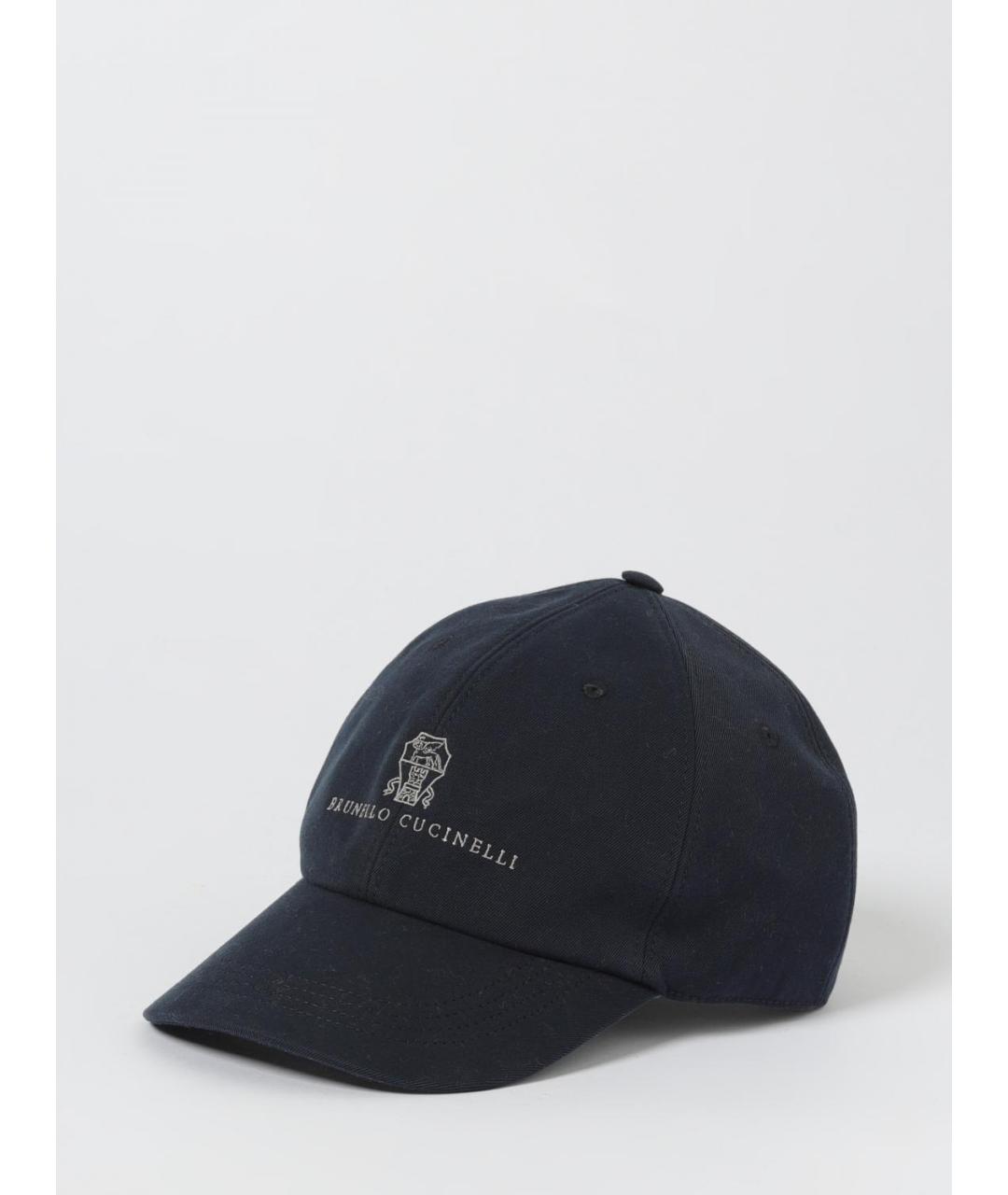 BRUNELLO CUCINELLI Синяя хлопковая кепка/бейсболка, фото 4