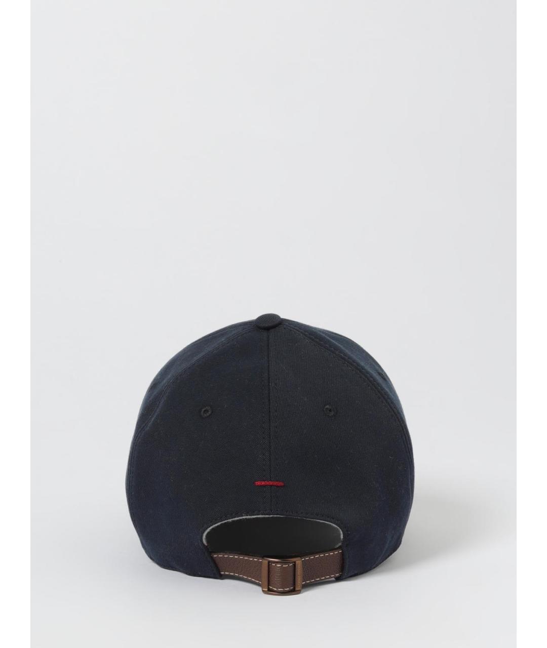 BRUNELLO CUCINELLI Синяя хлопковая кепка/бейсболка, фото 3