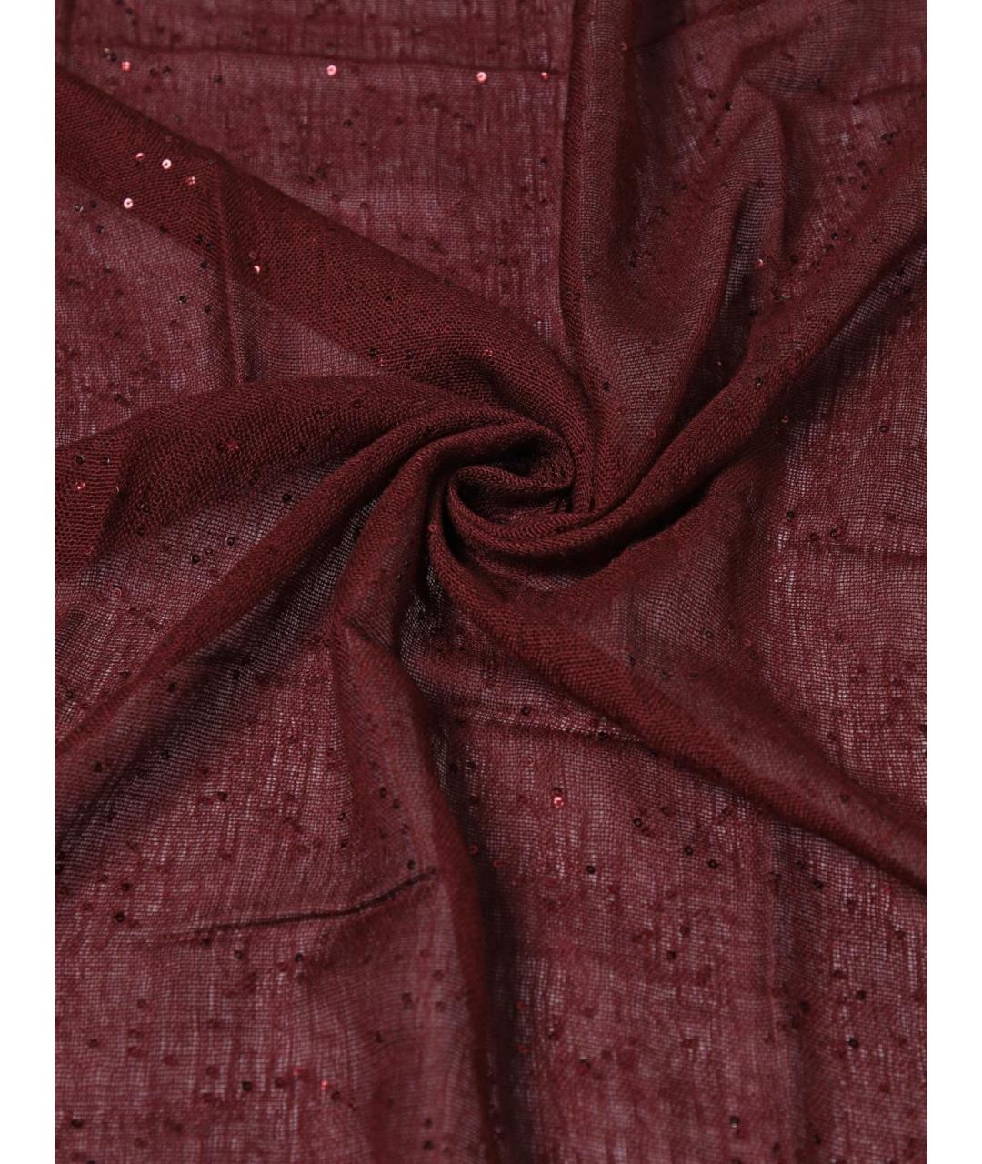 BRUNELLO CUCINELLI Бордовый кашемировый шарф, фото 3