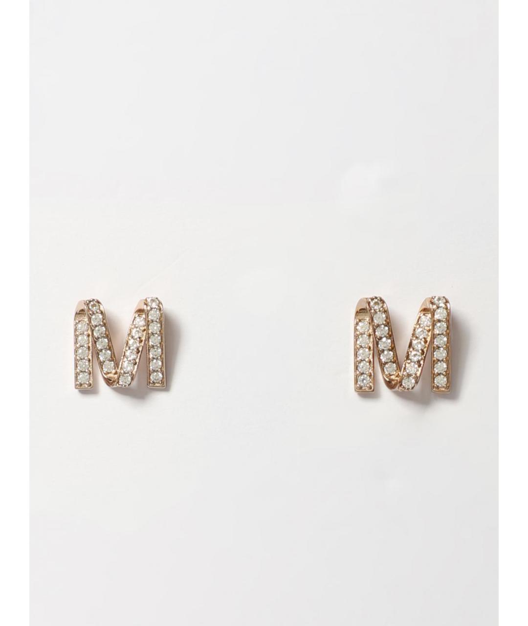 MAX MARA Золотые металлические серьги, фото 3