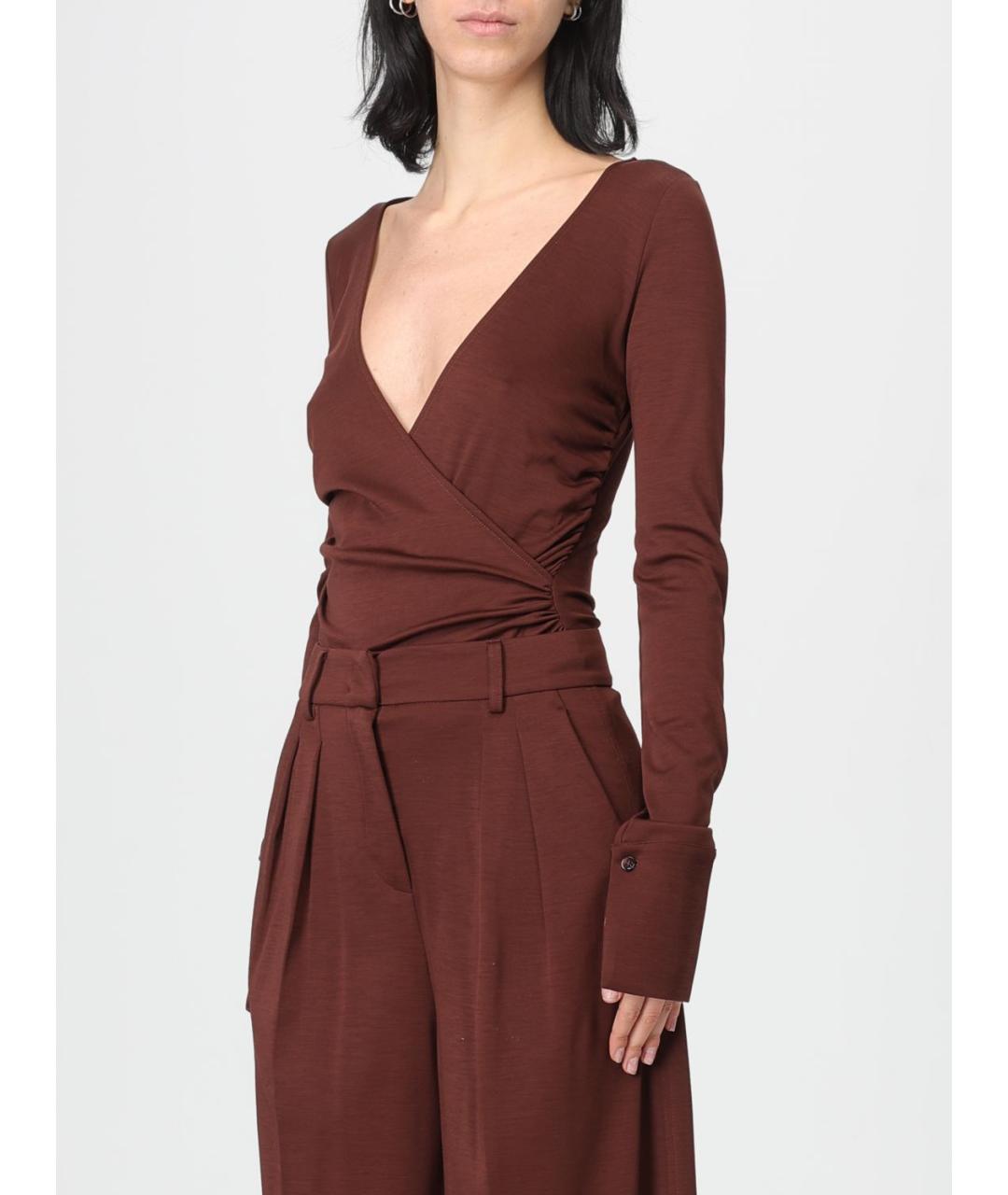 MAX MARA Бордовое шерстяное боди, фото 4