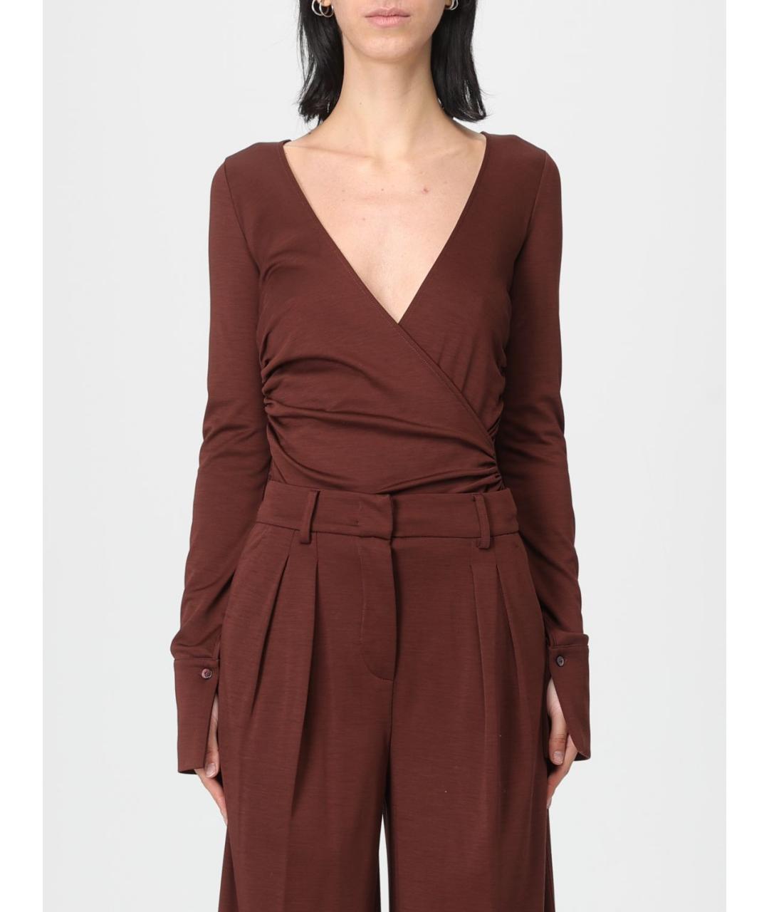 MAX MARA Бордовое шерстяное боди, фото 2