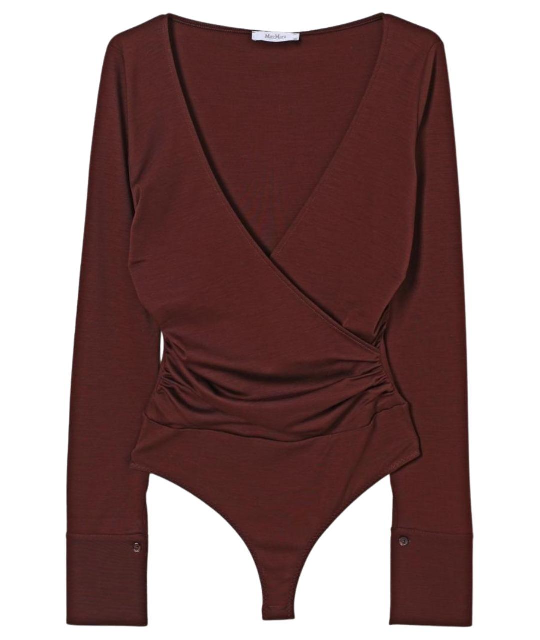 MAX MARA Бордовое шерстяное боди, фото 1