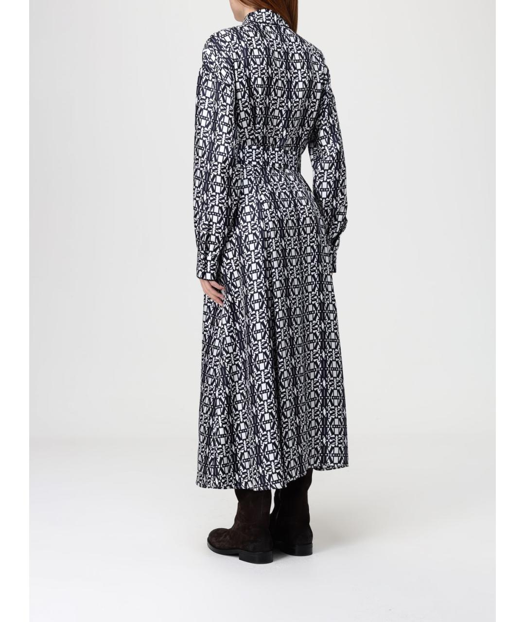 MAX MARA Мульти шелковое повседневное платье, фото 4
