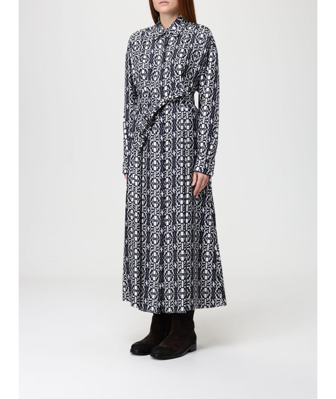 MAX MARA Мульти шелковое повседневное платье, фото 5