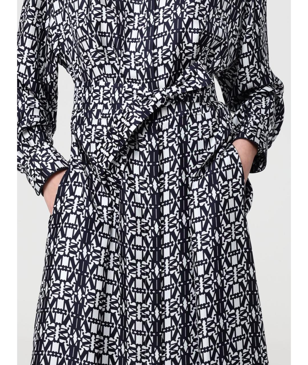 MAX MARA Мульти шелковое повседневное платье, фото 6