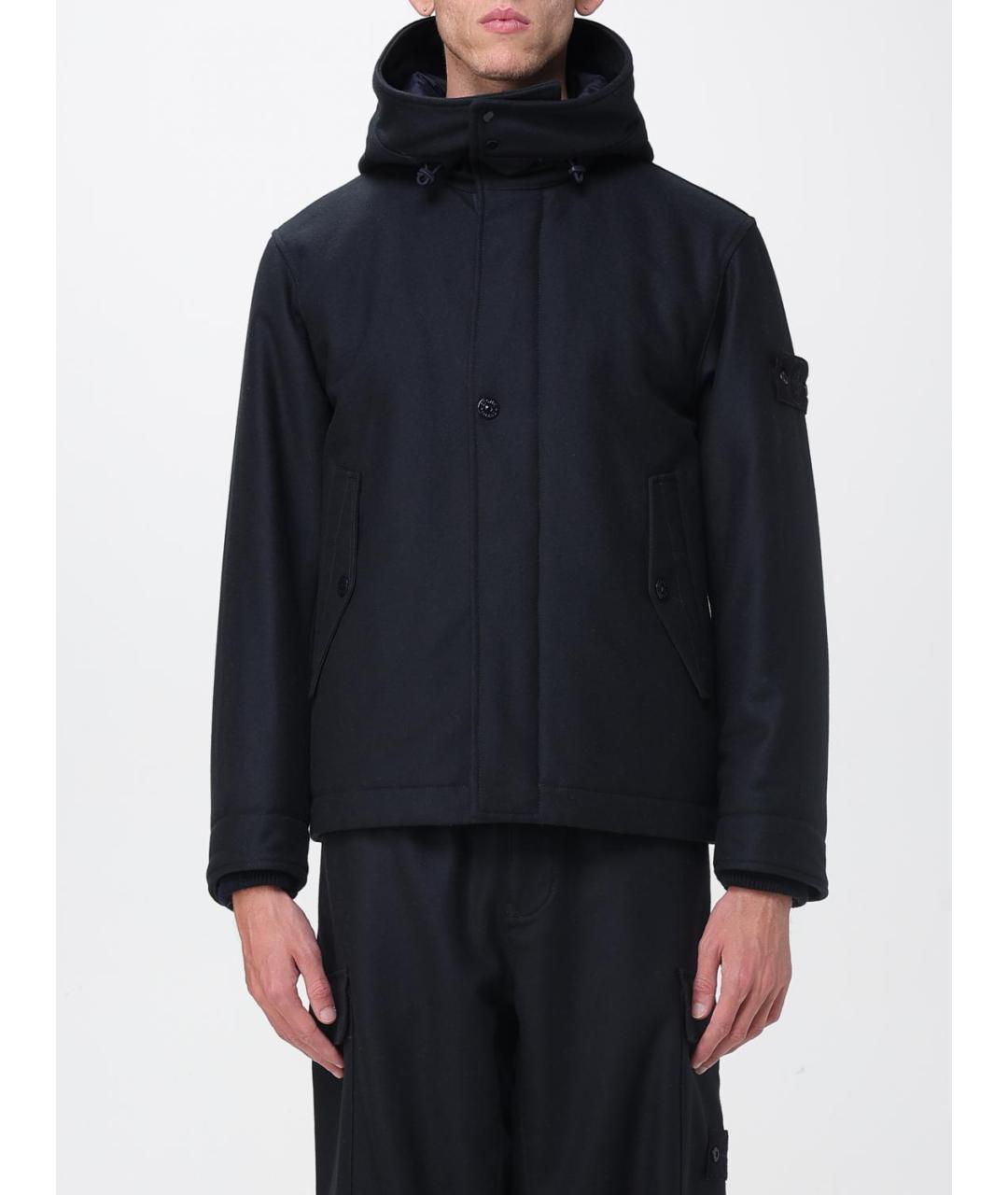 STONE ISLAND Темно-синее пальто, фото 6