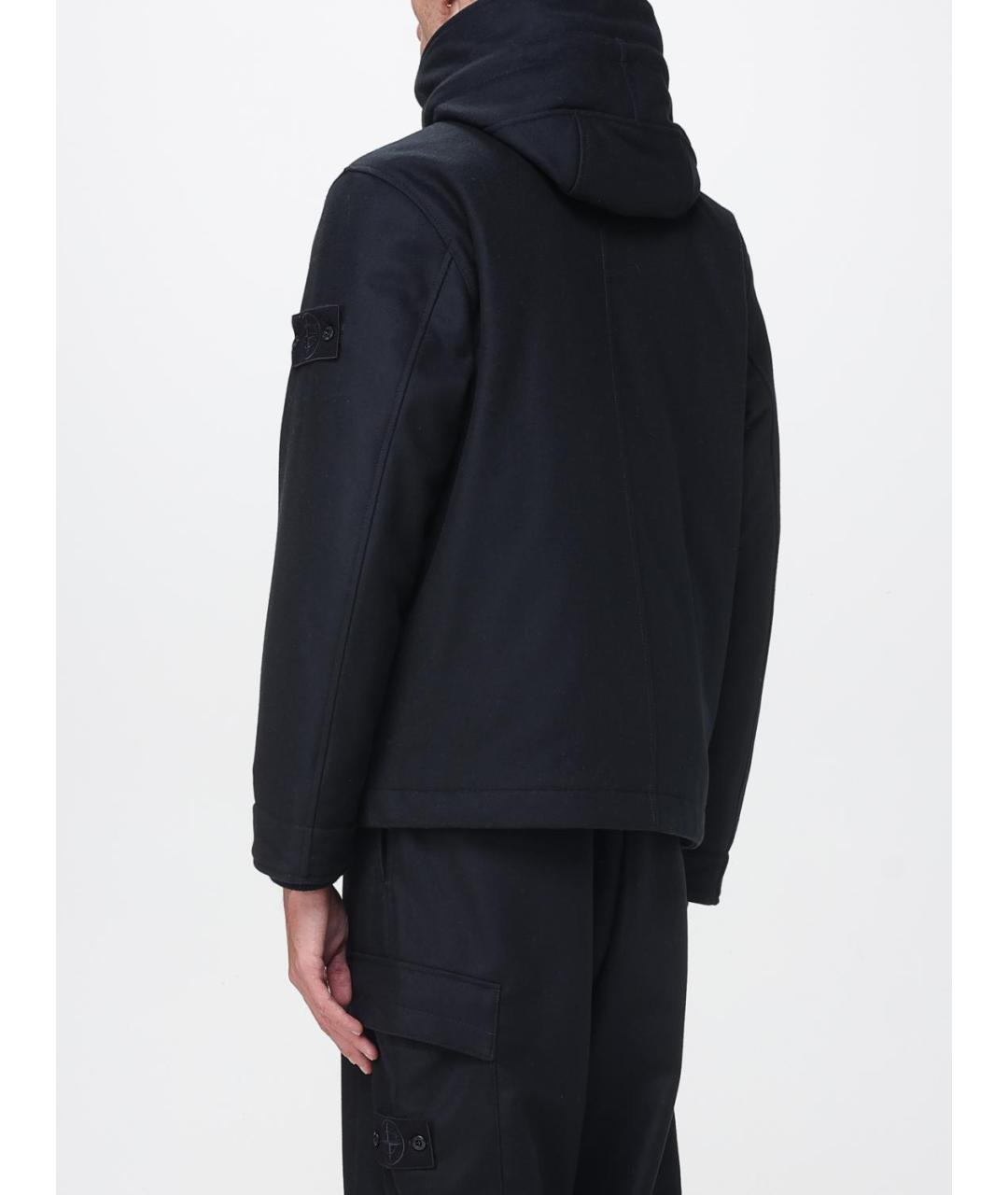 STONE ISLAND Темно-синее пальто, фото 3