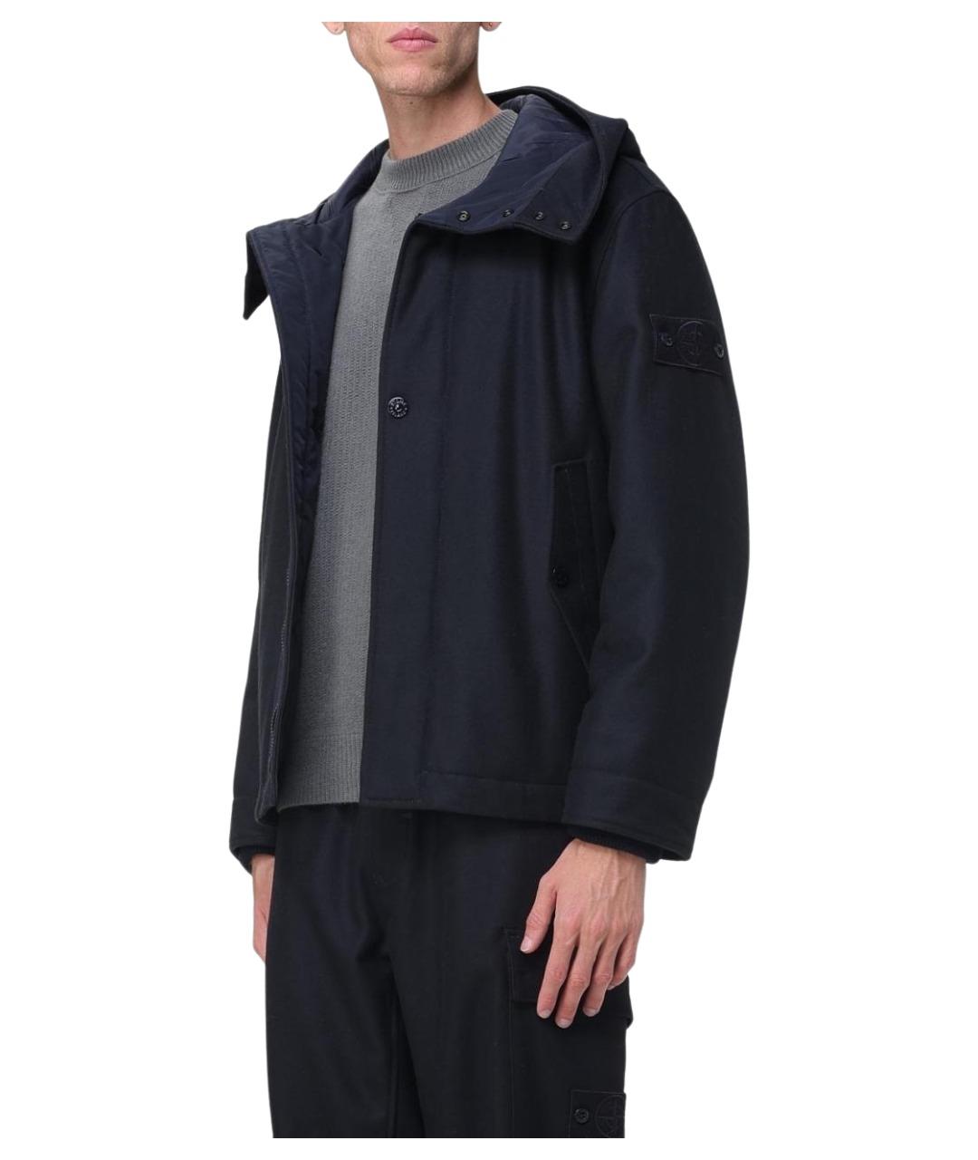 STONE ISLAND Темно-синяя куртка, фото 4