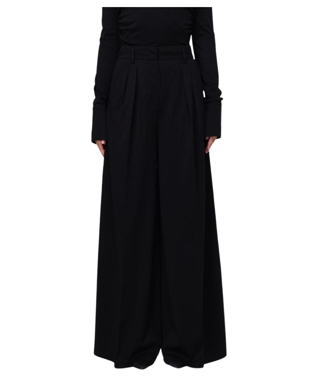 MAX MARA Черные брюки широкие, фото 1