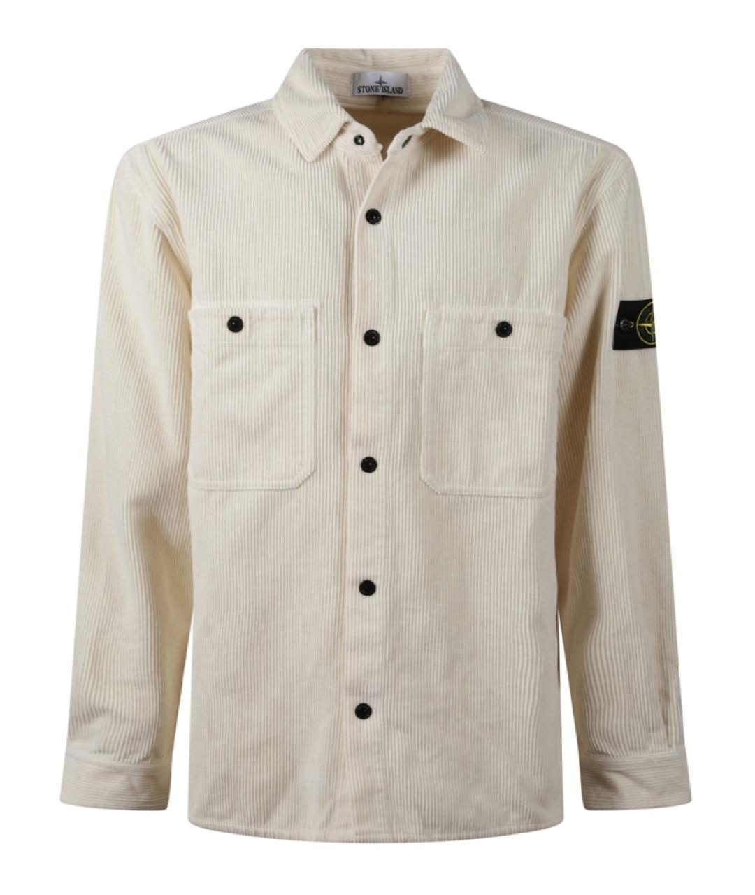 STONE ISLAND Бежевая хлопковая куртка, фото 1