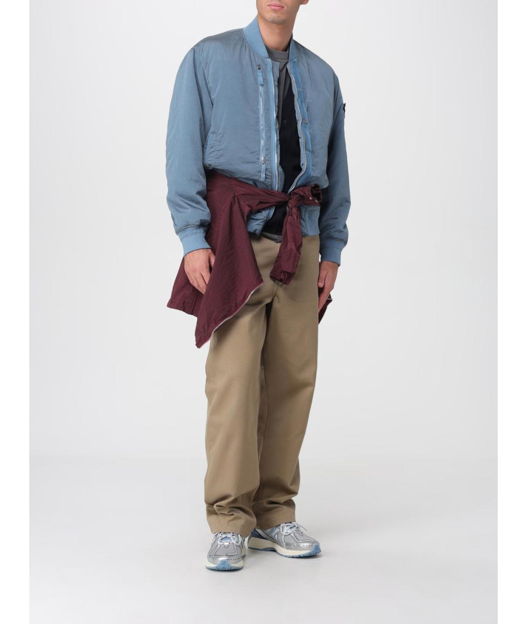 STONE ISLAND Синий шерстяной кардиган, фото 6