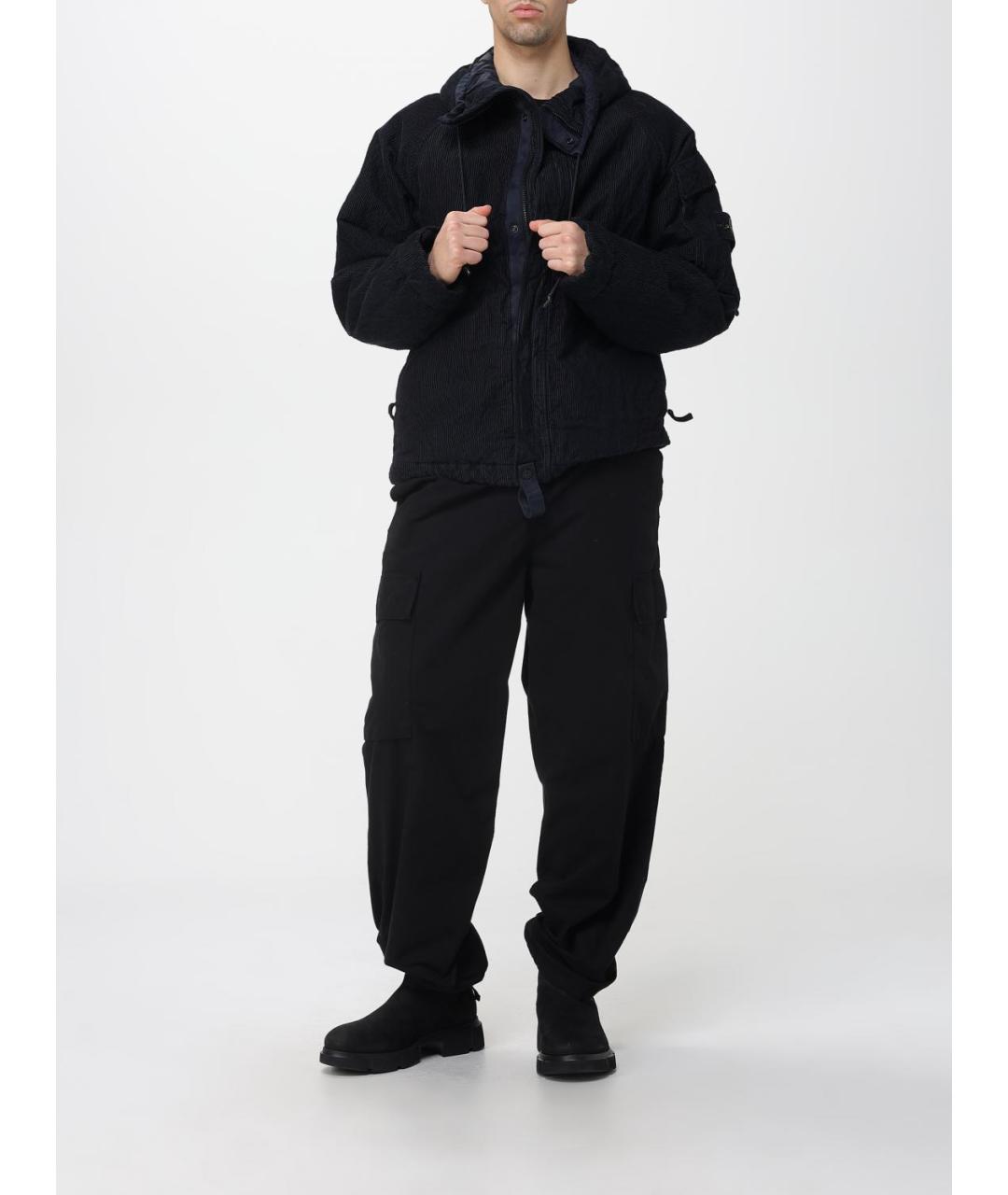 STONE ISLAND Синяя синтетическая куртка, фото 3