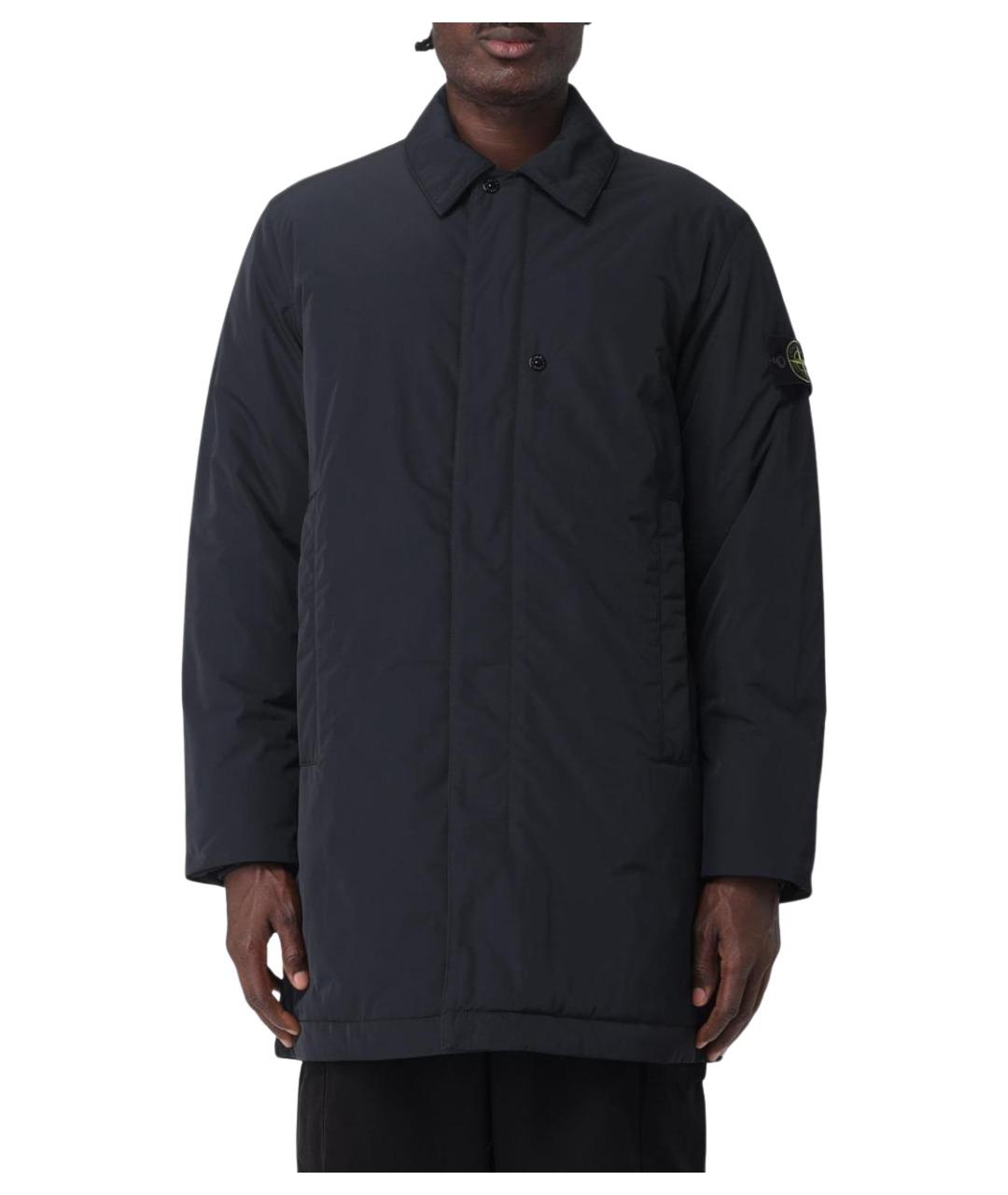 STONE ISLAND Черная синтетическая куртка, фото 1