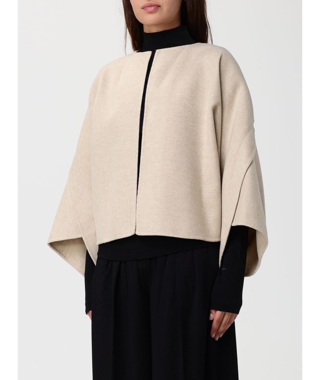 MAX MARA Бежевое шерстяное пальто, фото 5