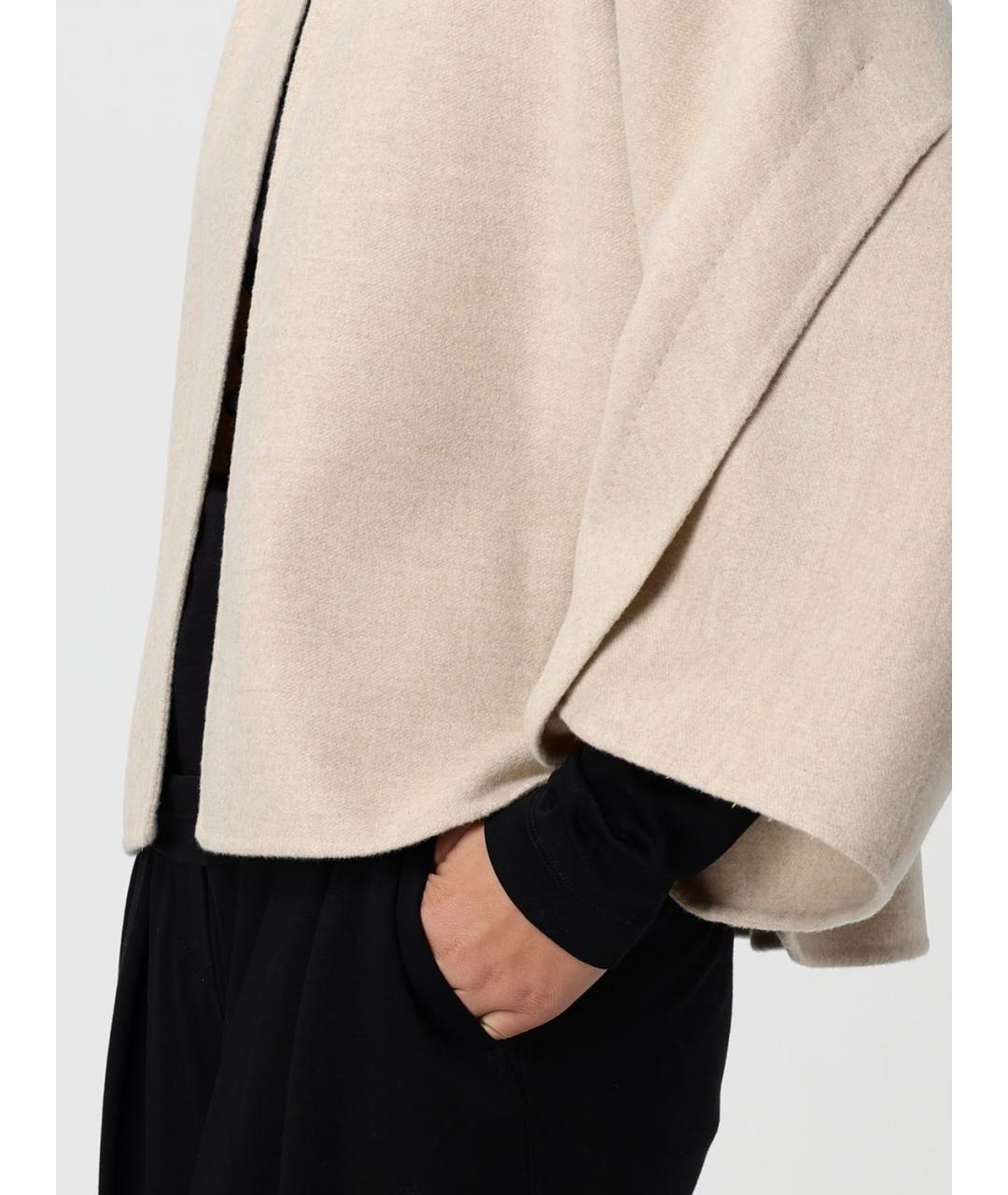 MAX MARA Бежевое шерстяное пальто, фото 6