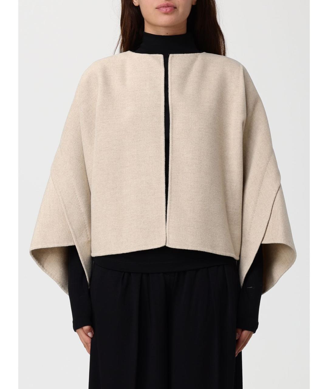 MAX MARA Бежевое шерстяное пальто, фото 2