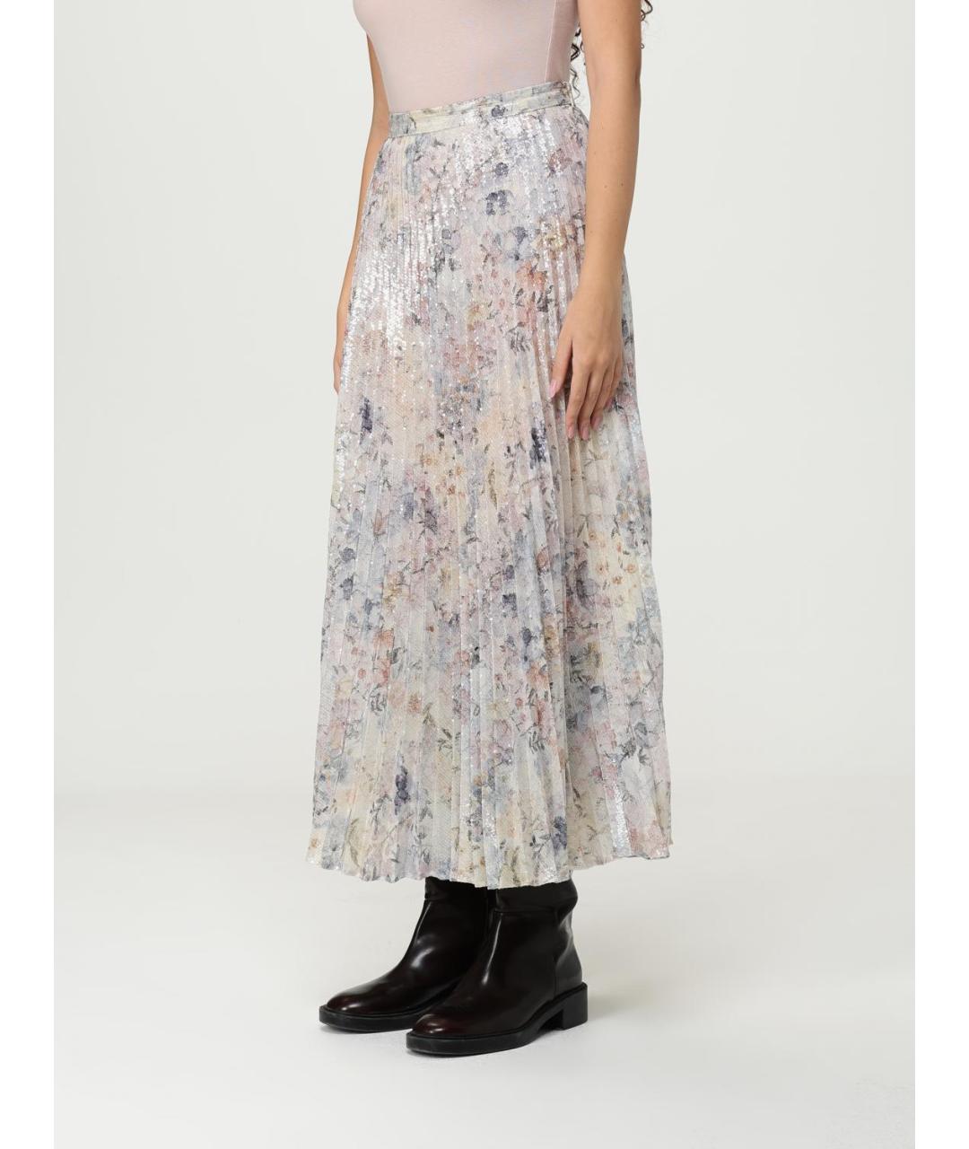 GOLDEN GOOSE DELUXE BRAND Мульти полиэстеровая юбка макси, фото 3