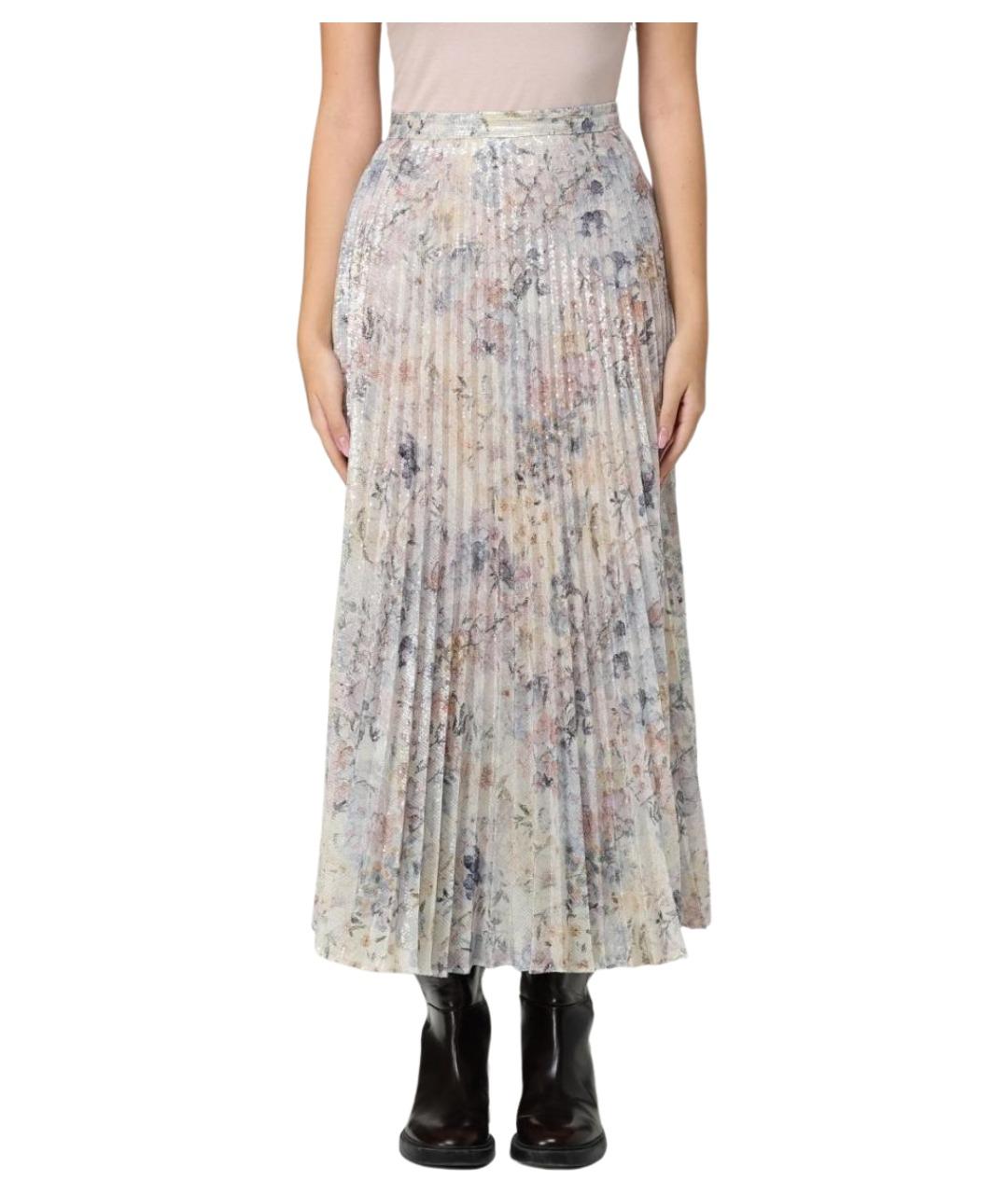 GOLDEN GOOSE DELUXE BRAND Мульти полиэстеровая юбка макси, фото 1