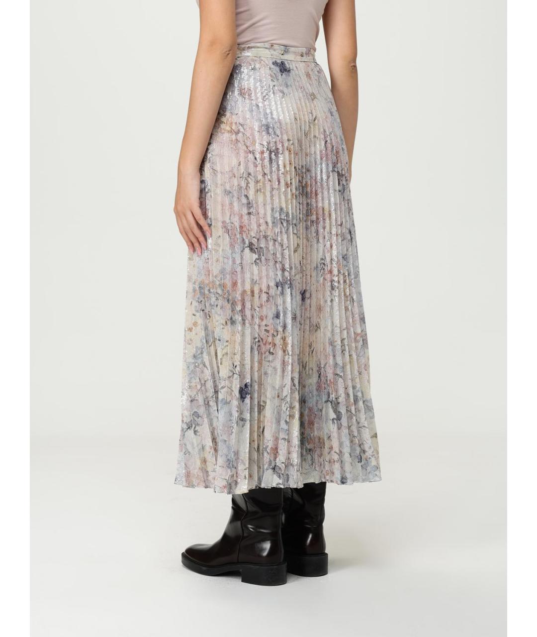 GOLDEN GOOSE DELUXE BRAND Мульти полиэстеровая юбка макси, фото 2