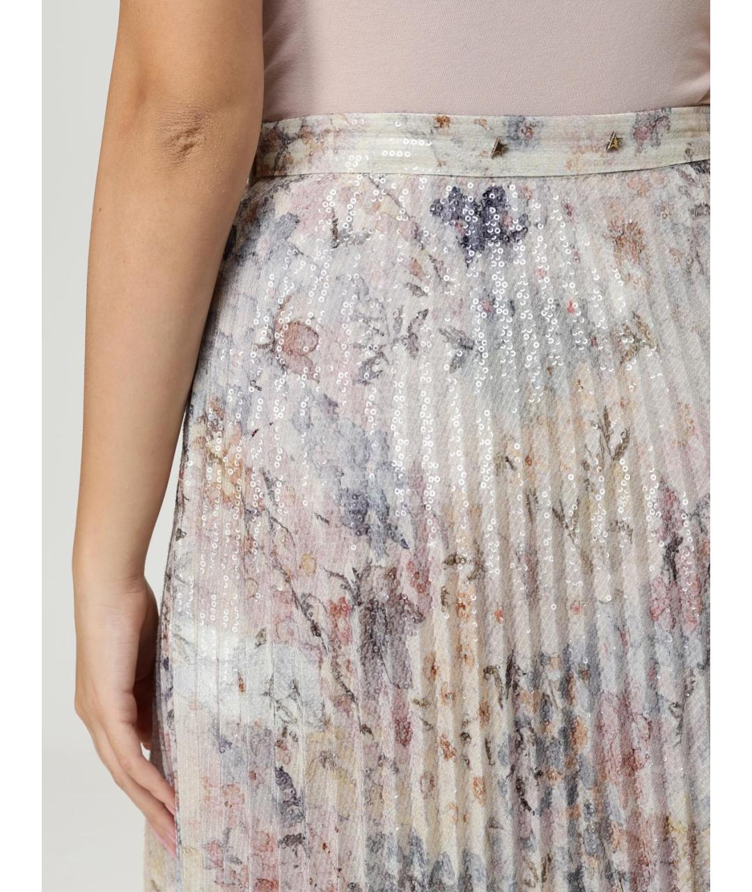 GOLDEN GOOSE DELUXE BRAND Мульти полиэстеровая юбка макси, фото 4