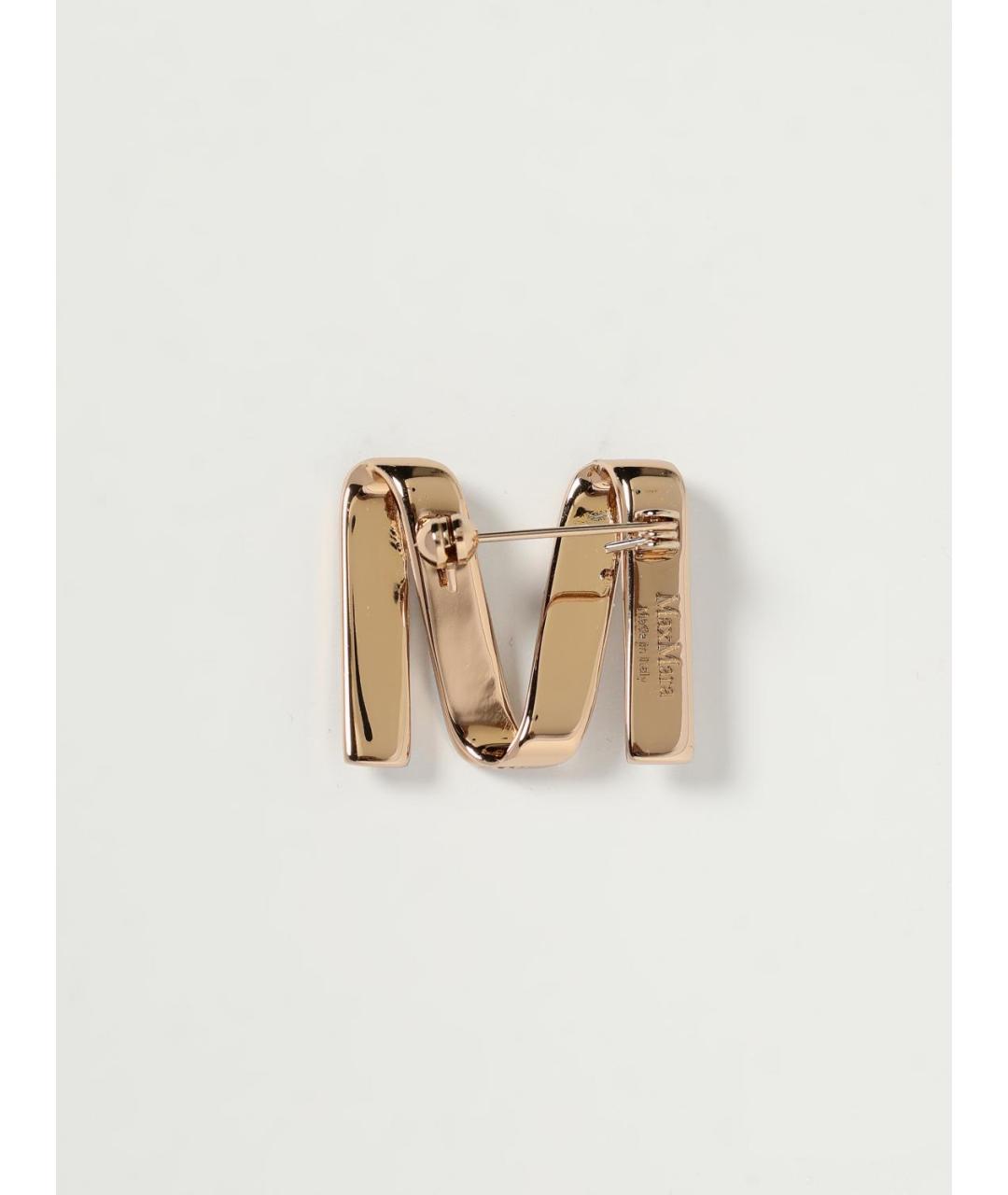 MAX MARA Золотая металлическая булавка / брошь, фото 2