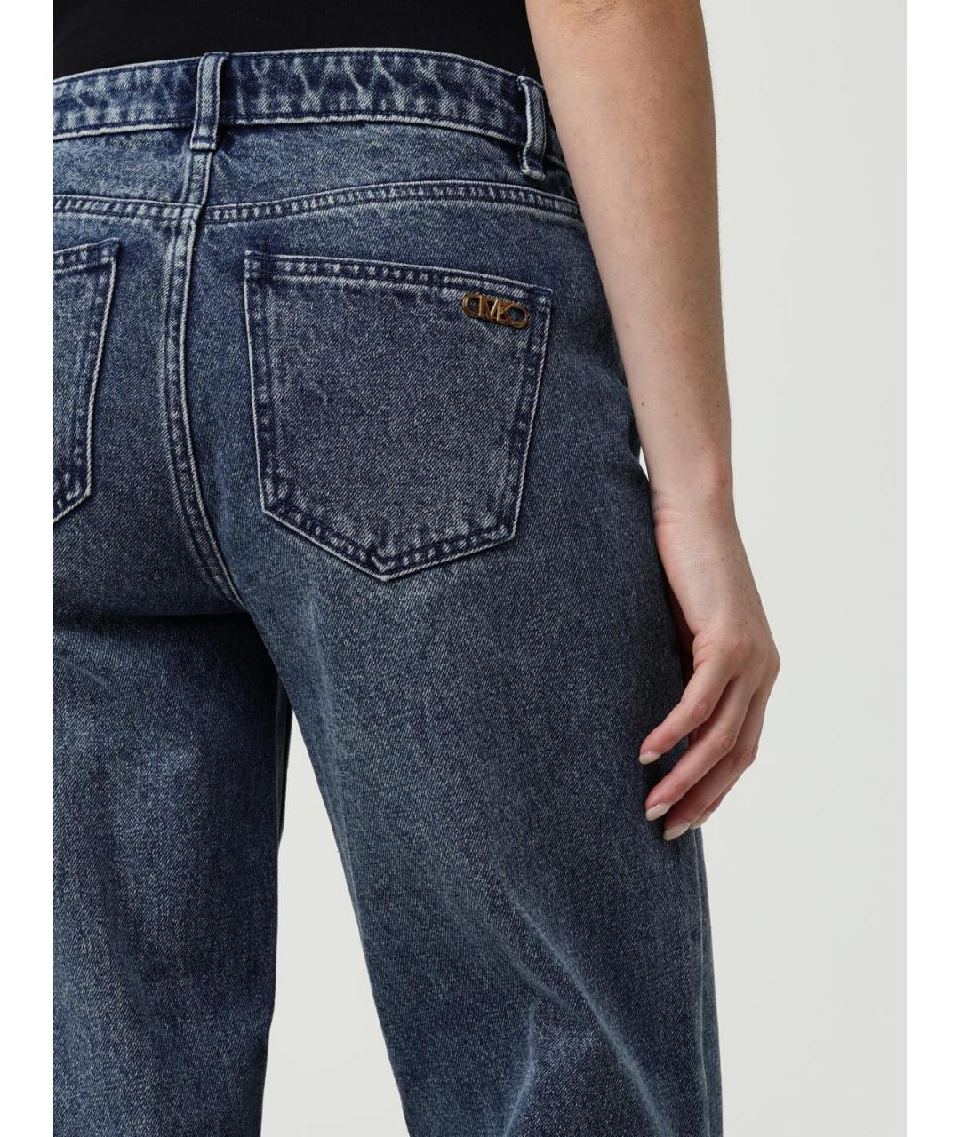 MICHAEL KORS Синие хлопковые прямые джинсы, фото 3