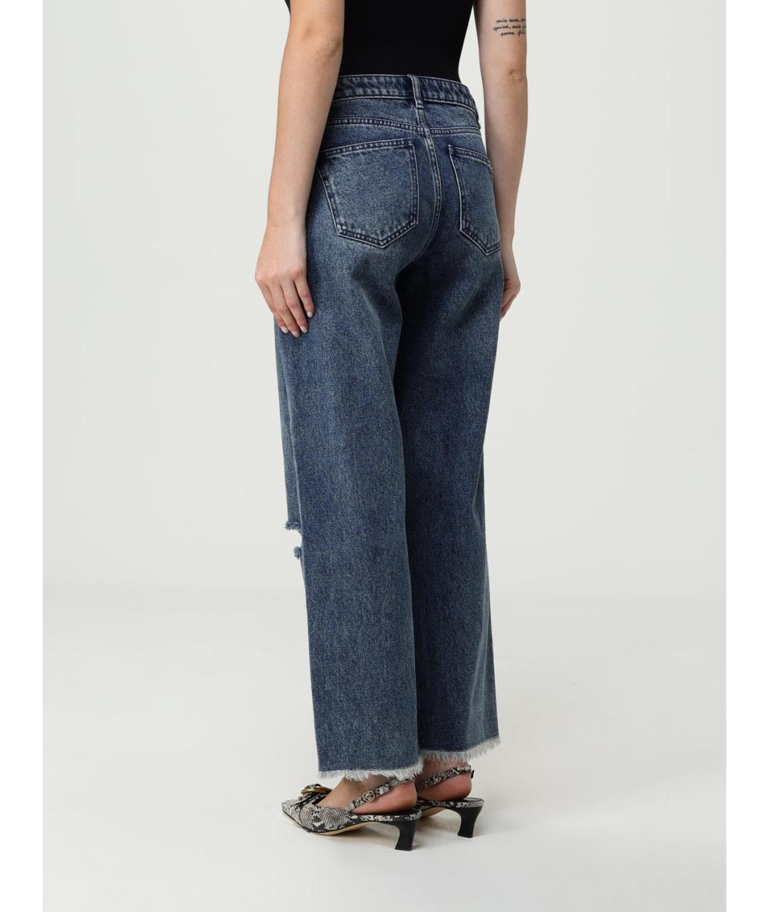 MICHAEL KORS Синие хлопковые прямые джинсы, фото 2