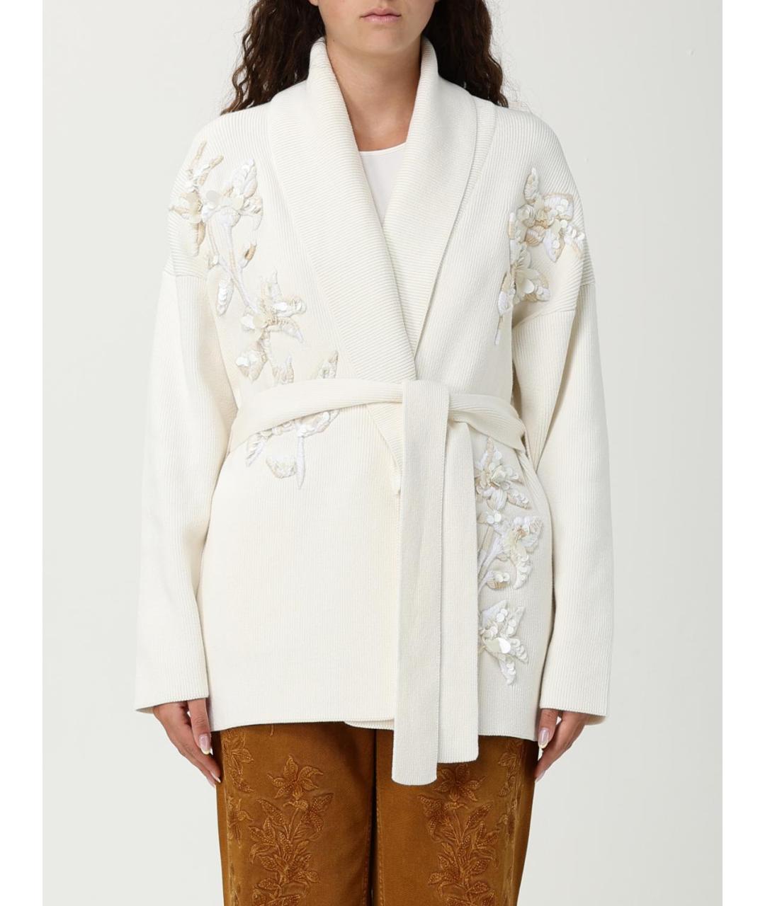 GOLDEN GOOSE DELUXE BRAND Бежевый хлопковый кардиган, фото 6