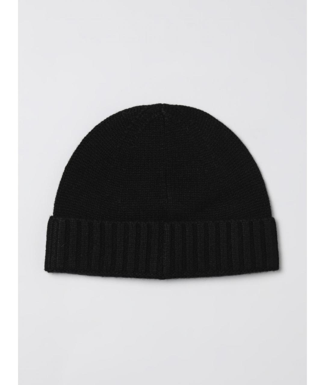 STONE ISLAND Черная кашемировая шапка, фото 2