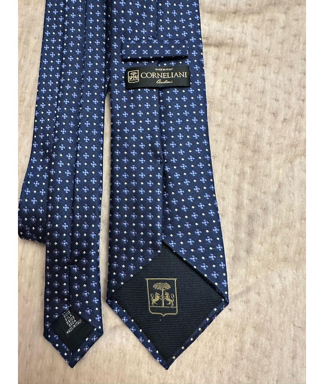 CORNELIANI Синий шелковый галстук, фото 3