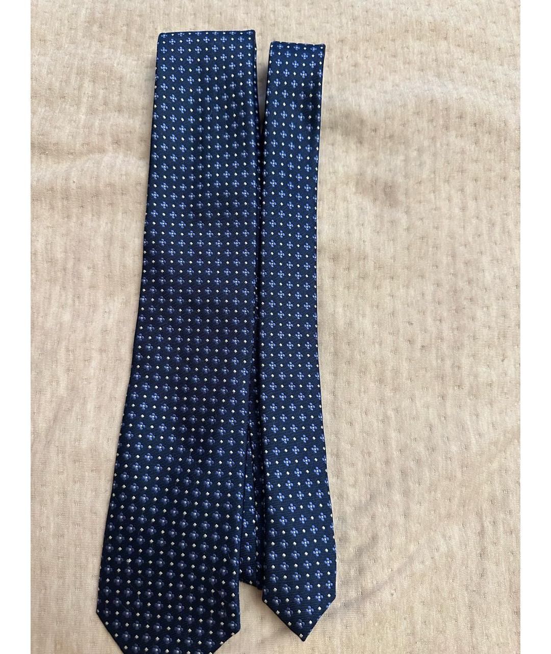 CORNELIANI Синий шелковый галстук, фото 2