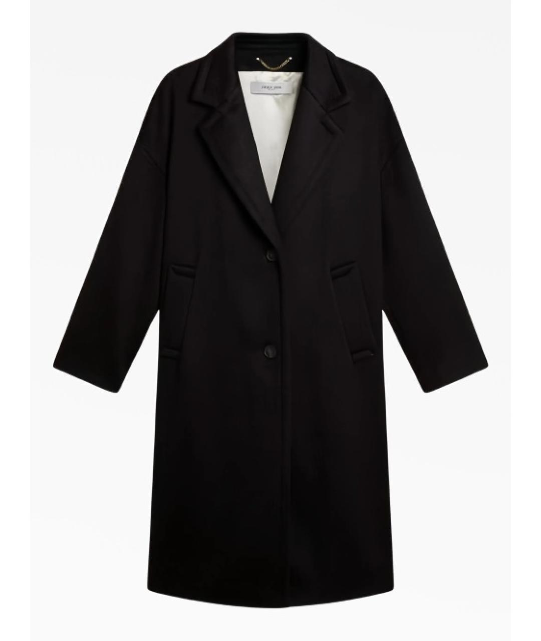 GOLDEN GOOSE DELUXE BRAND Черное шерстяное пальто, фото 1