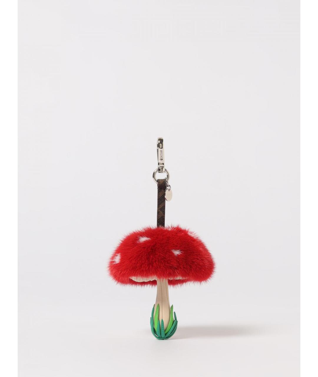 FENDI Красный брелок, фото 3