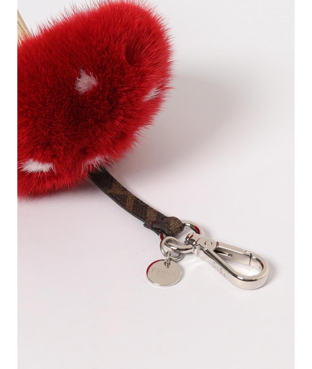 FENDI Красный брелок, фото 2