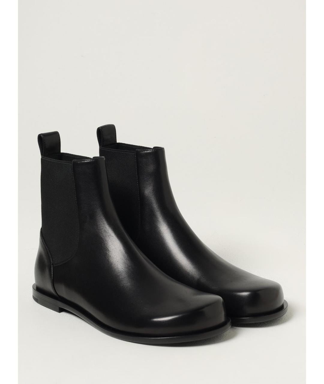 FENDI Черные кожаные высокие ботинки, фото 2