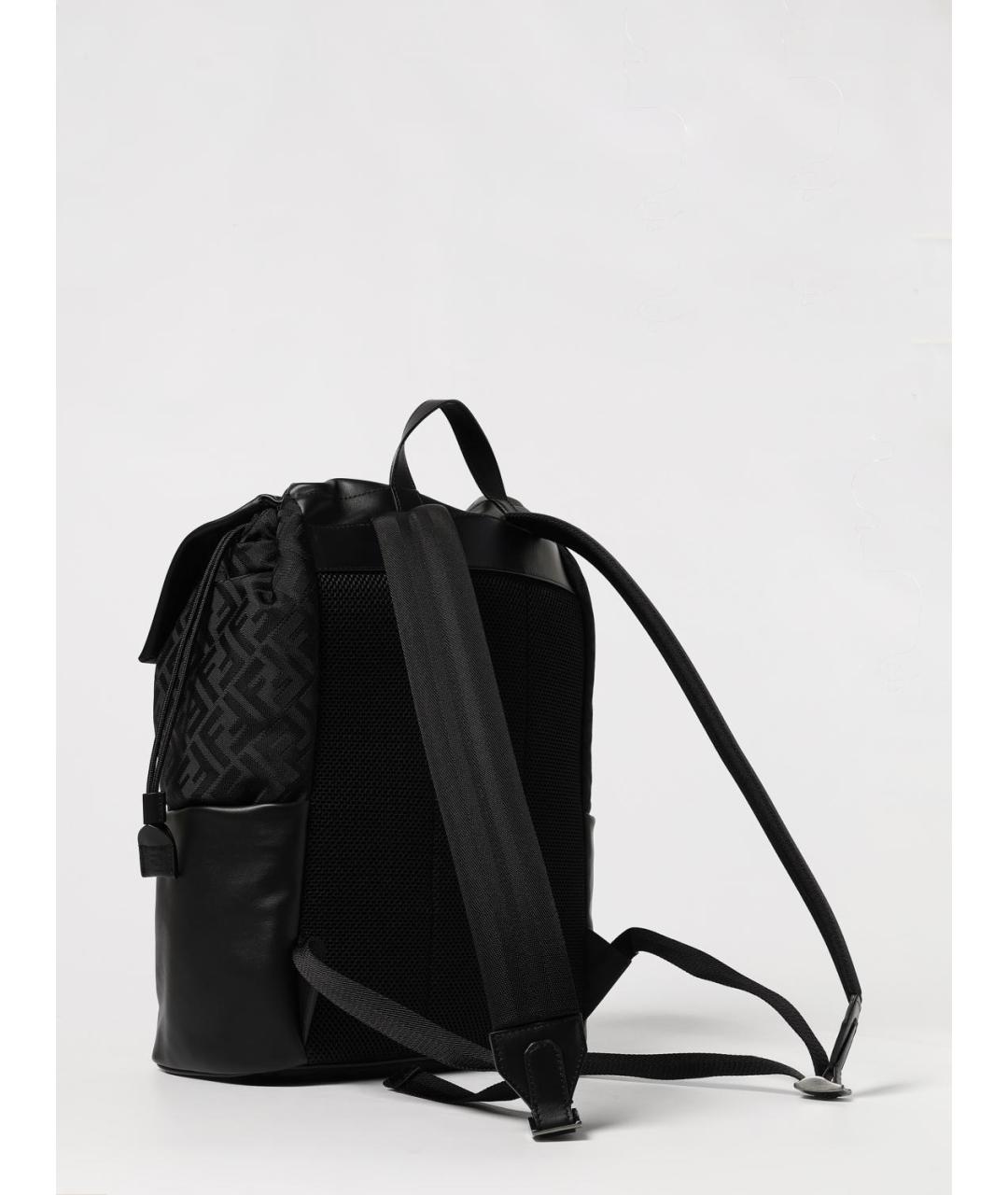 FENDI Черный тканевый рюкзак, фото 3