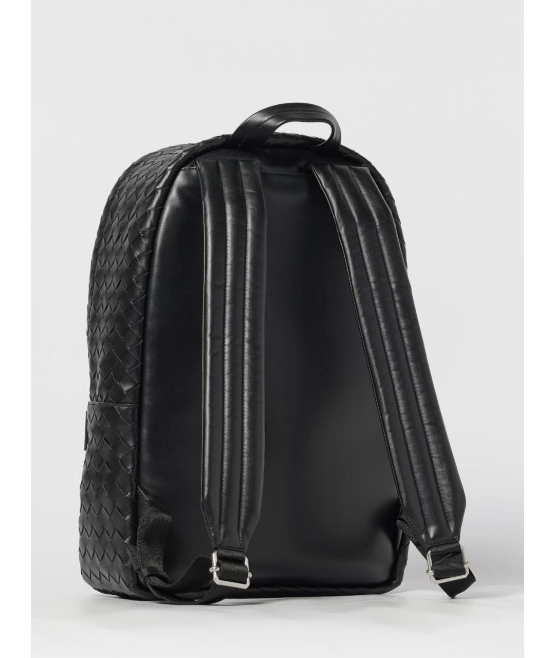 BOTTEGA VENETA Черный кожаный рюкзак, фото 3