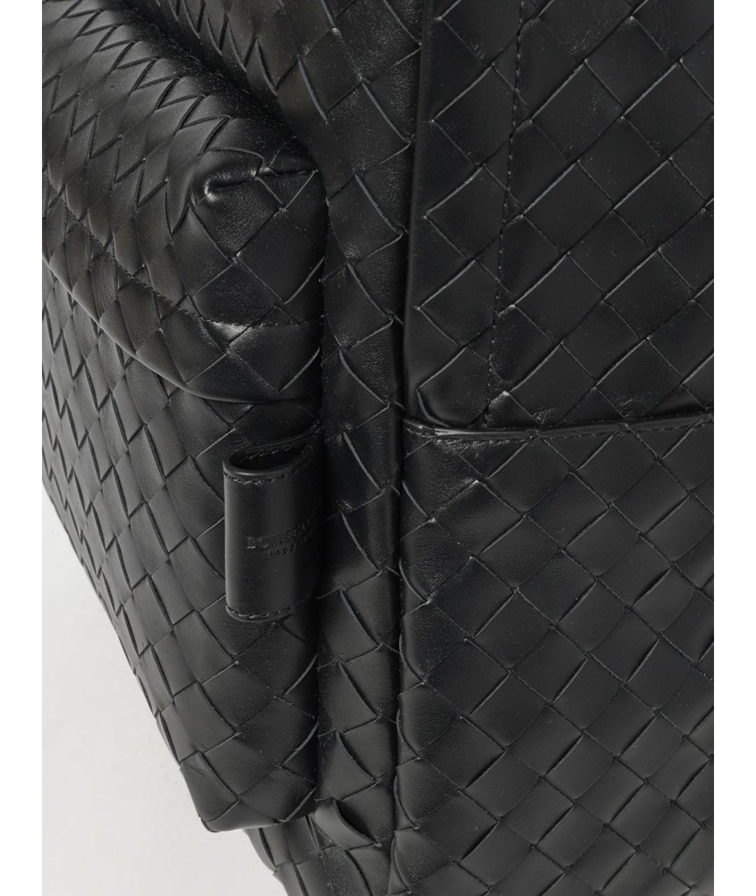 BOTTEGA VENETA Черный кожаный рюкзак, фото 4