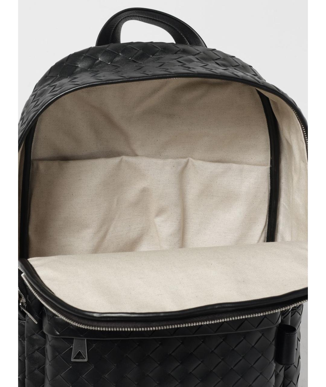 BOTTEGA VENETA Черный кожаный рюкзак, фото 5
