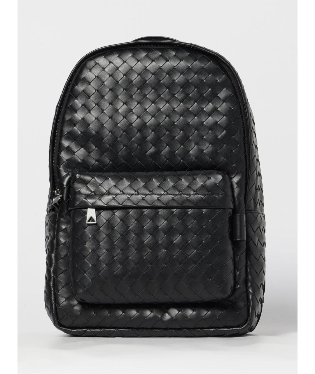 BOTTEGA VENETA Черный кожаный рюкзак, фото 6