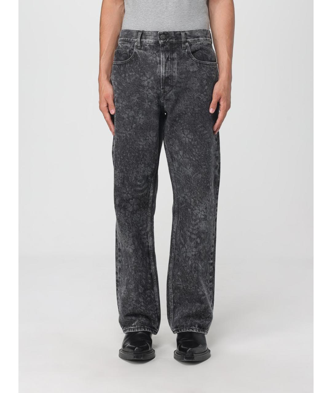 GOLDEN GOOSE DELUXE BRAND Черные хлопковые прямые джинсы, фото 5