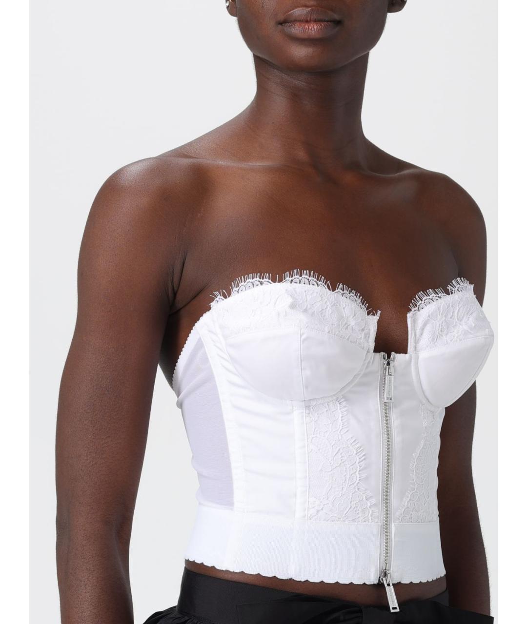 DSQUARED2 Белая хлопковая майка, фото 5