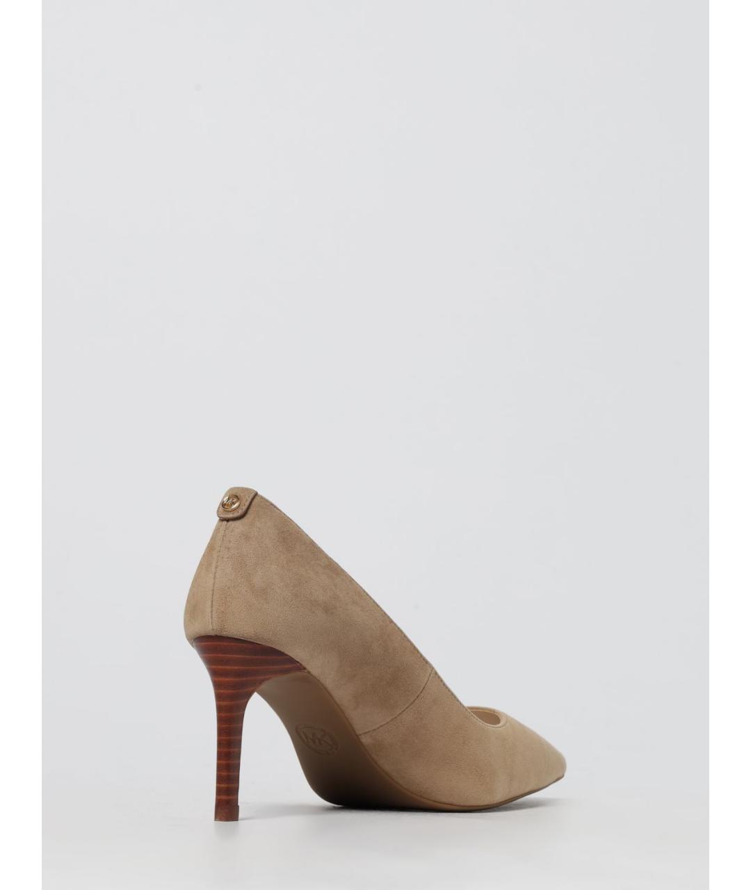 MICHAEL KORS Бежевые замшевые туфли, фото 3